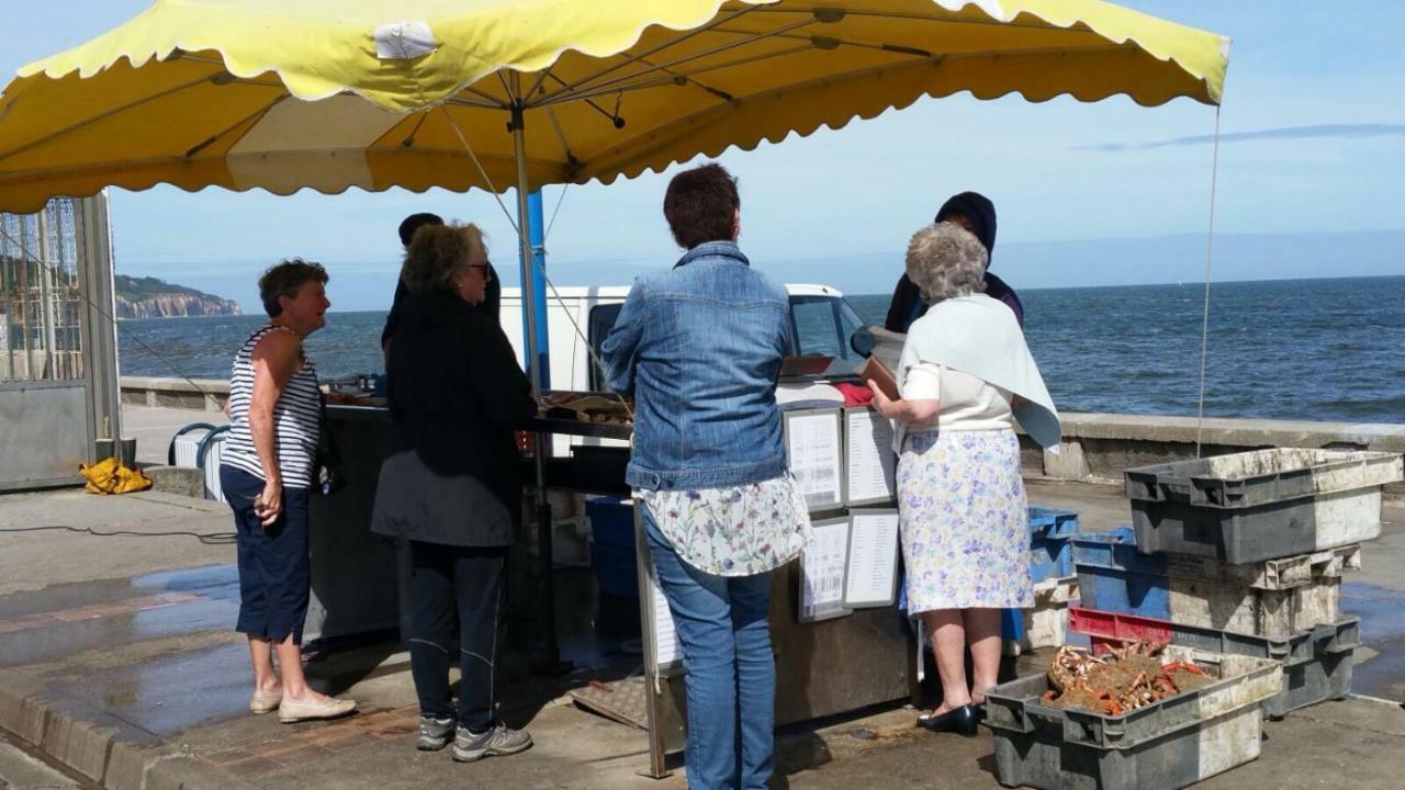 La Plage En Normandie Pourville-sur-Mer Eksteriør billede